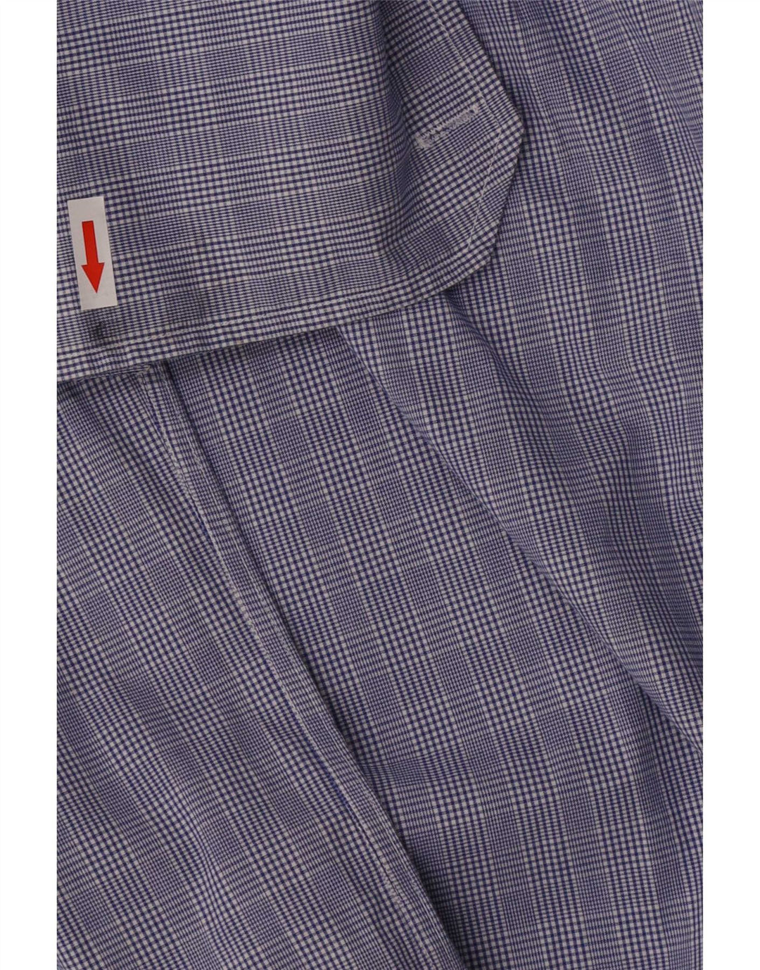Camisa formal masculina Tommy Hilfiger tamanho 15 1/2 médio azul houndstooth