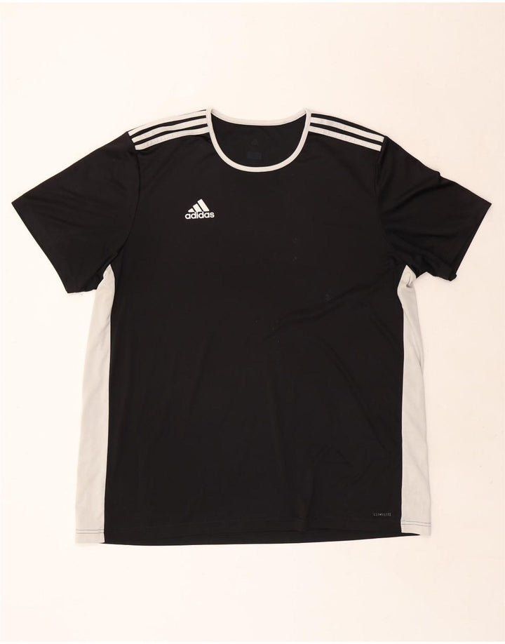 Camiseta Adidas Climalite Masculina Top 2XL Preto Colorblock
