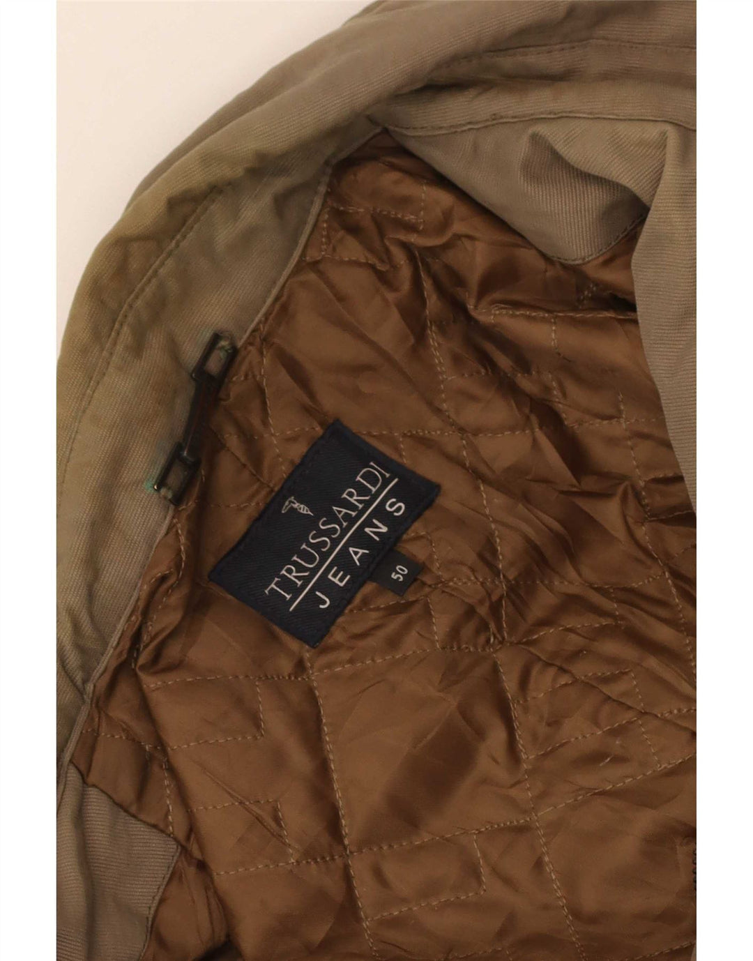 Trench Coat Masculino Trussardi Jeans IT 50 Grande Caqui
