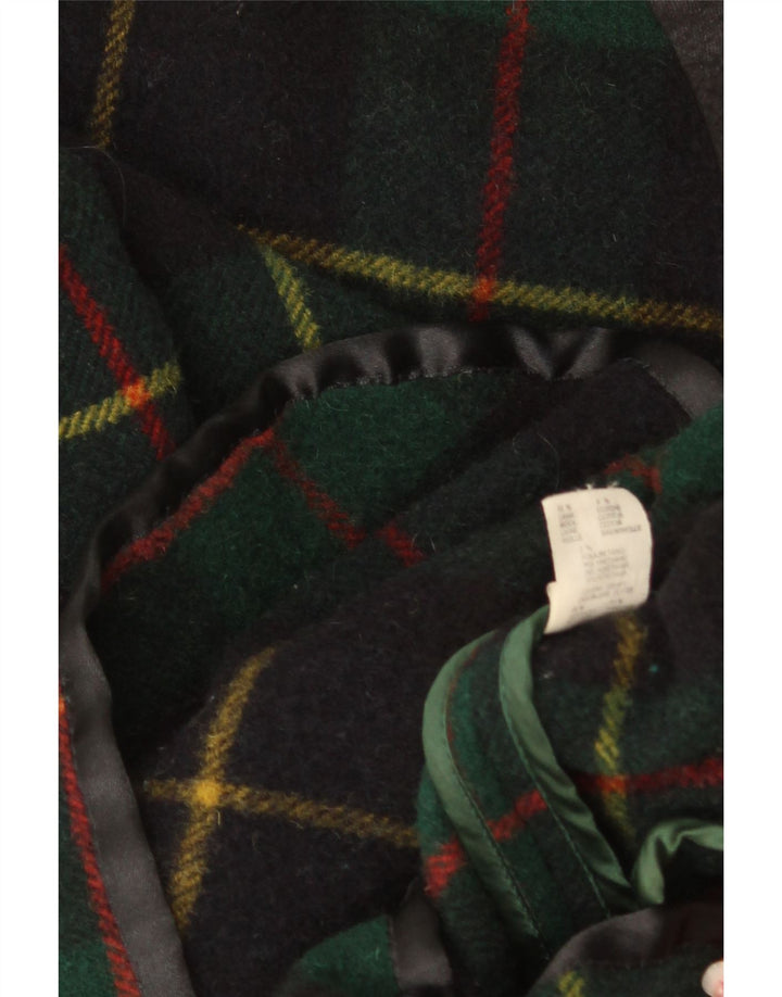 Jaqueta blazer feminina Penny Black com ajuste solto IT 40 pequena lã xadrez verde