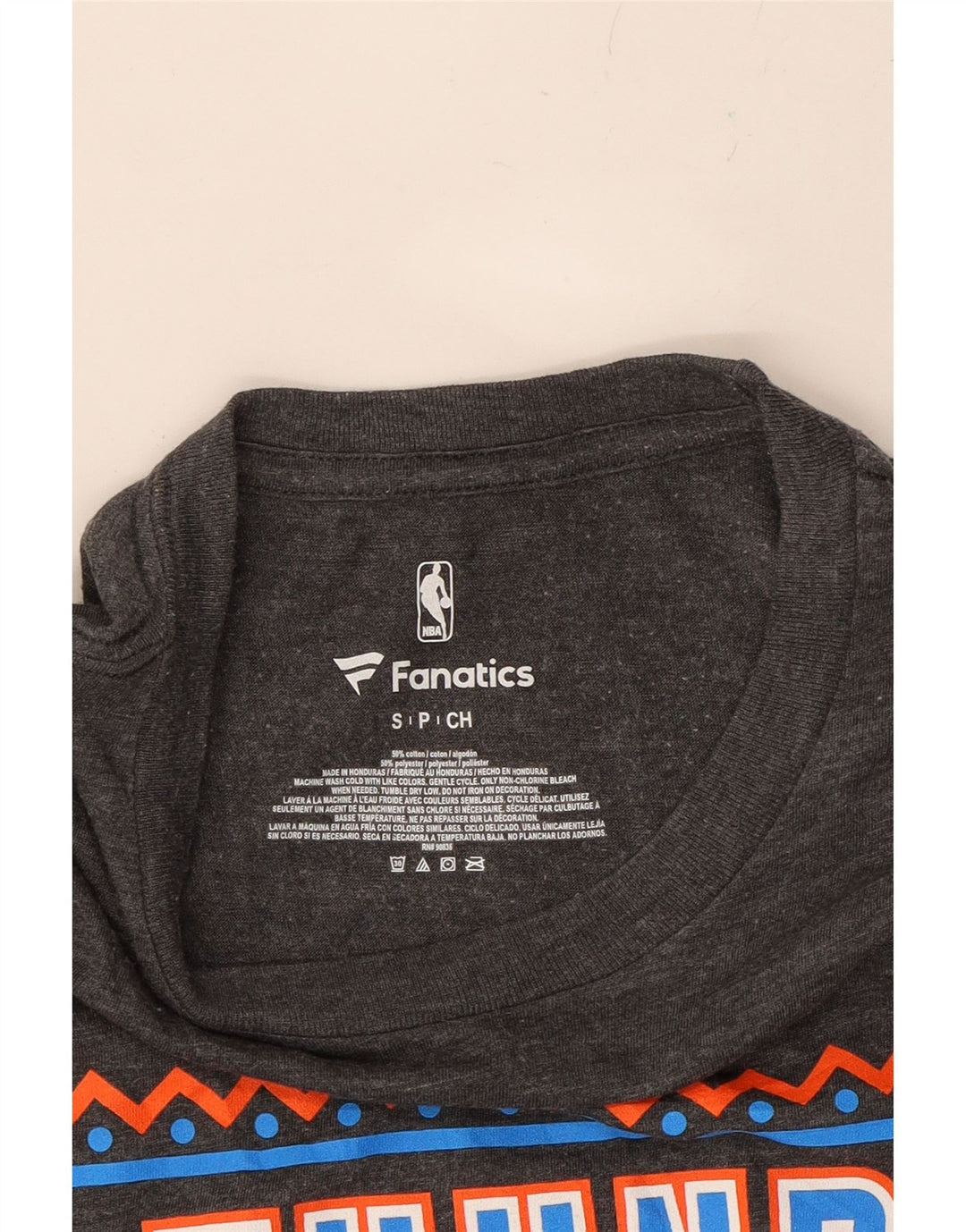 NBA Mens Graphic T-Shirt Top Small Grey Cotton Vintage NBA and Second-Hand NBA from Messina Hembry 