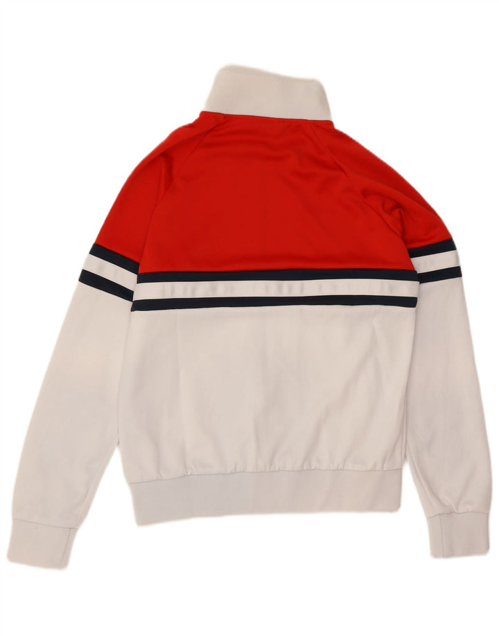 Ellesse Mens Treino Top Jacket Pequeno Poliéster Colorblock Branco