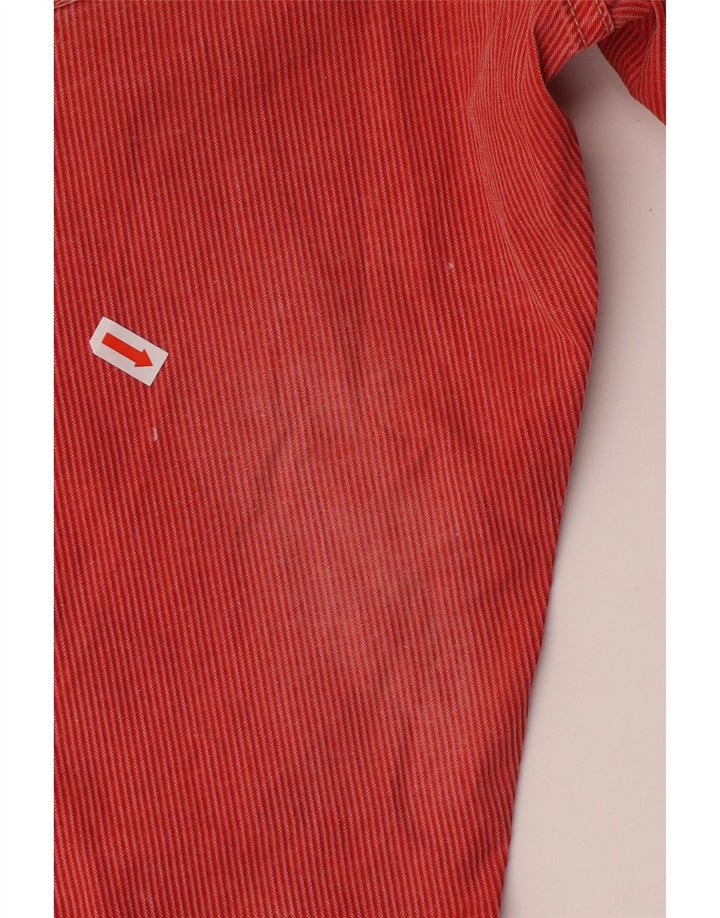 Calça masculina reta de veludo JECKERSON W32 L33 vermelha