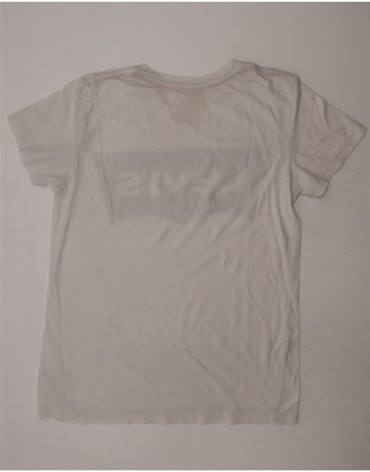 LEVI'S Boys Graphic T-Shirt Top 13-14 Years White Cotton Vintage Levi's and Second-Hand Levi's from Messina Hembry 