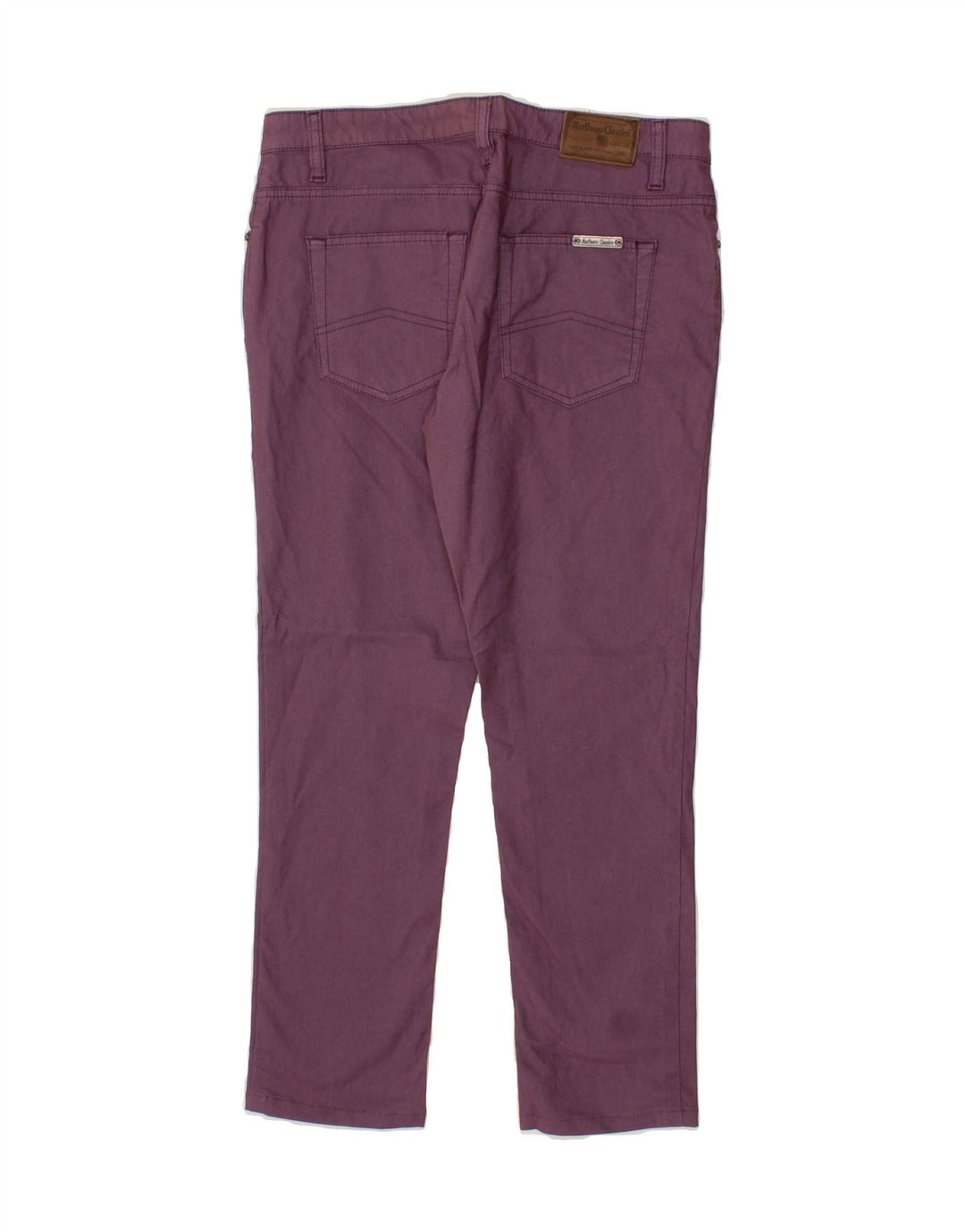 MARLBORO CLASSICS Womens Slim Casual Trousers W31 L26 Purple Cotton Vintage Marlboro Classics and Second-Hand Marlboro Classics from Messina Hembry 