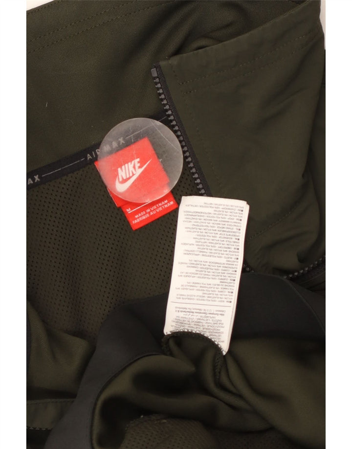 NIKE Mens Air Max Graphic Tracksuit Top Jacket Medium Khaki Colourblock