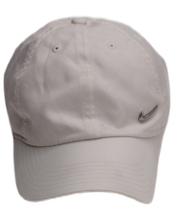Boné de beisebol masculino Nike Heritage tamanho único poliéster branco