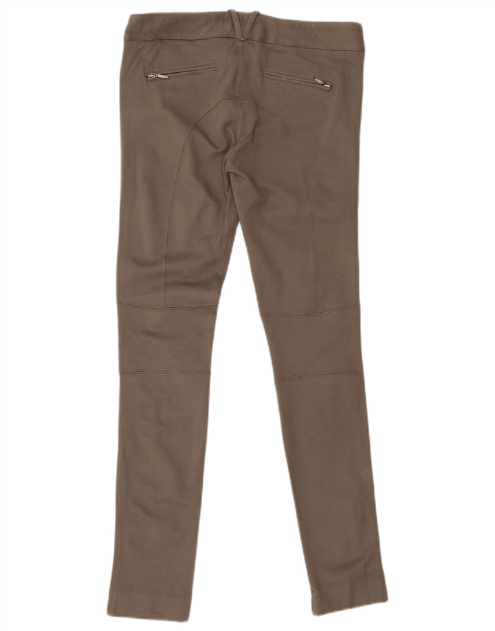 Calça feminina casual skinny MASSIMO DUTTI UE 36 XS W26 L29 cáqui modal