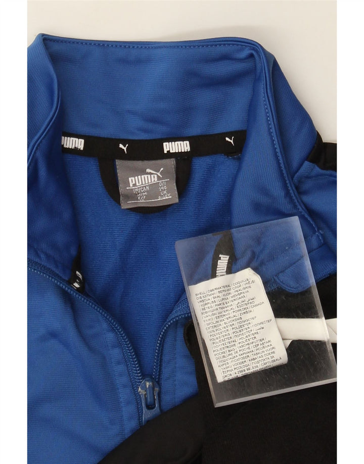 Jaqueta Puma Boys Graphic Tracksuit Top 9-10 anos Azul Colorblock