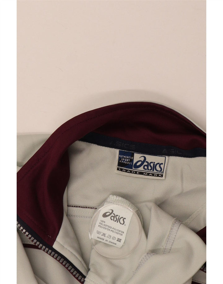 ASICS Mens Tracksuit Top Jacket Médio Poliéster Branco