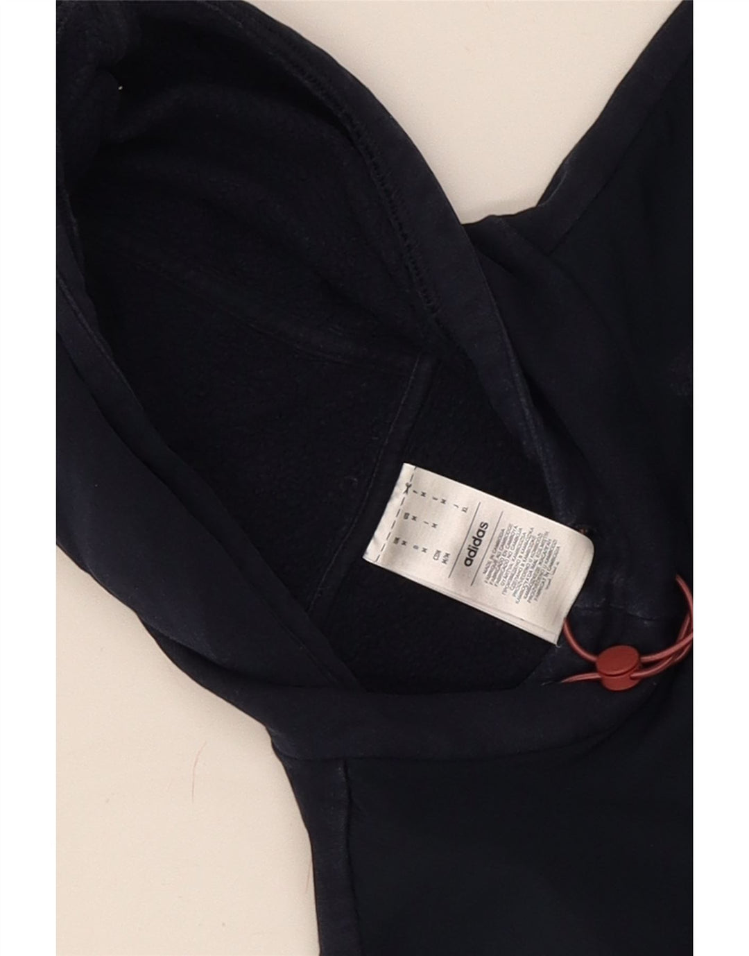 Adidas Mens Hoodie Jumper Médio Azul Marinho Algodão