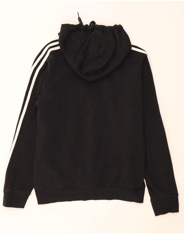 Adidas Womens Hoodie Jumper UK 16/18 Grande Algodão Preto
