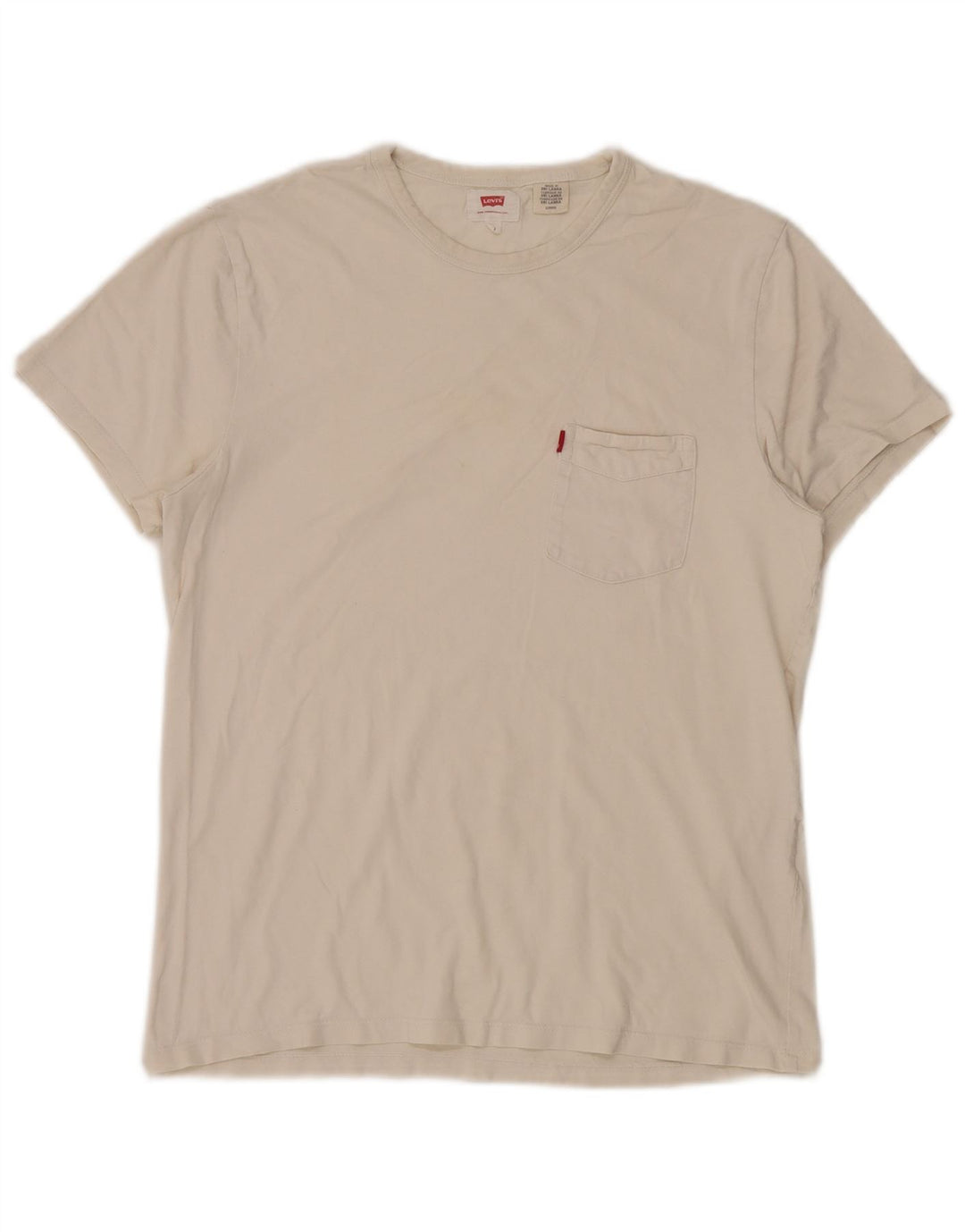 Camiseta masculina Levi's pequena branca