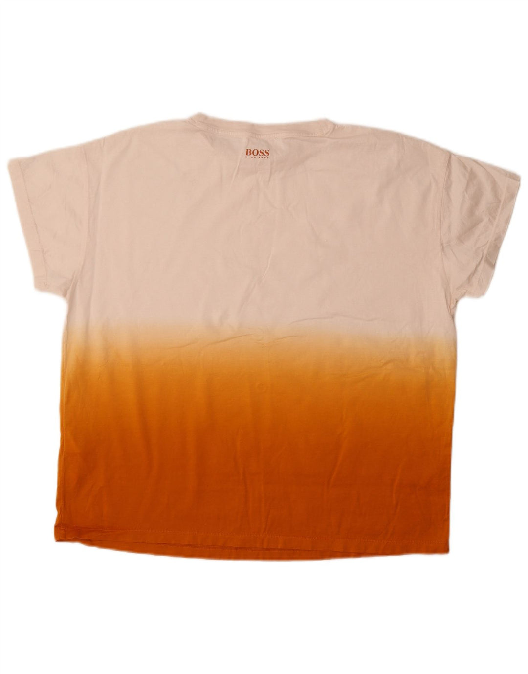 Camiseta masculina Hugo Boss grande algodão colorblock branco