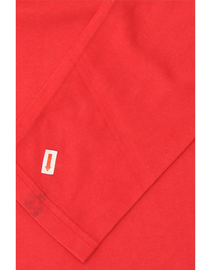 PUMA Boys Graphic Top Long Sleeve 13-14 Years Red Vintage Puma and Second-Hand Puma from Messina Hembry 