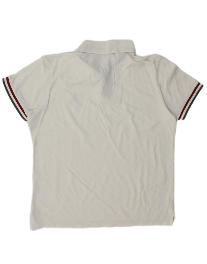 Camisa polo masculina CARRERA Classic Fit médio algodão branco