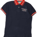 Camisa polo masculina North Sails grande algodão colorblock azul marinho