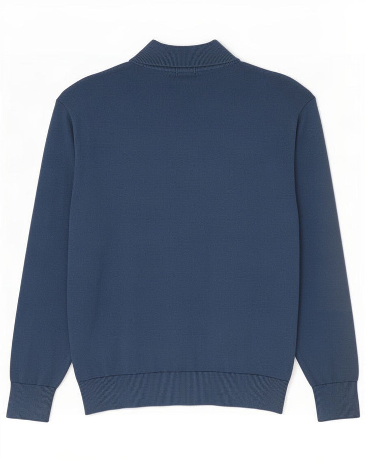 Suéter masculino Timberland com zíper e gola XL azul algodão