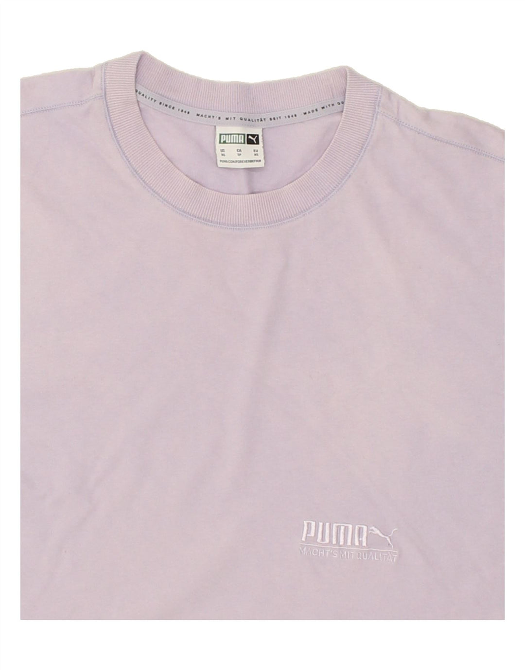PUMA Mens T-Shirt Top XS Purple Cotton Vintage Puma and Second-Hand Puma from Messina Hembry 