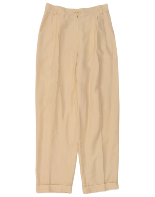 Rosanna Manzoni Calça casual feminina com pegged IT 44 Médio W26 L28 Bege