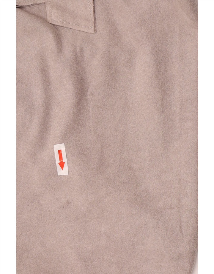 Trench Coat feminino de camurça sintética Esprit Reino Unido 14 poliéster cinza médio