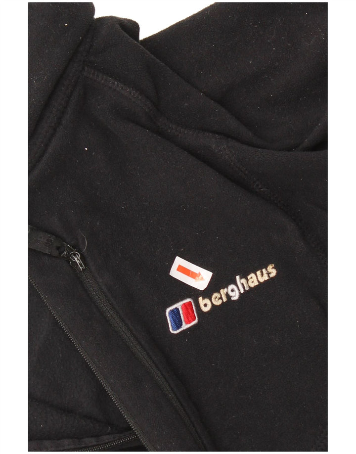 Berghaus Suéter masculino de lã com zíper e gola 2XL poliéster preto