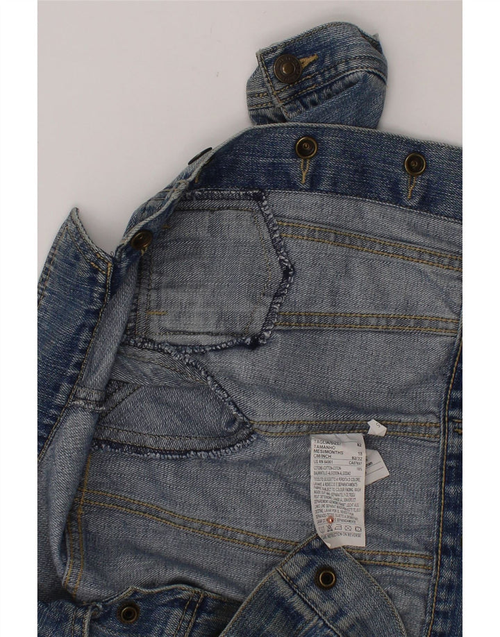 BENETTON Baby Girls Denim Jacket 12-18 Months Blue Cotton Vintage Benetton and Second-Hand Benetton from Messina Hembry 