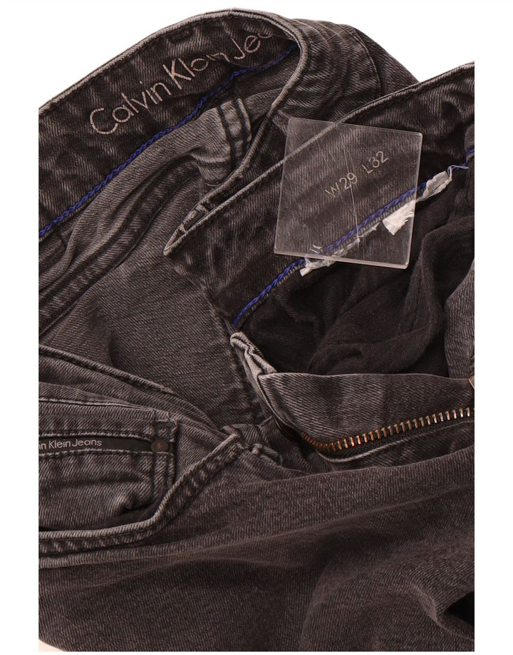 Calça jeans reta feminina CALVIN KLEIN W29 L32 preta