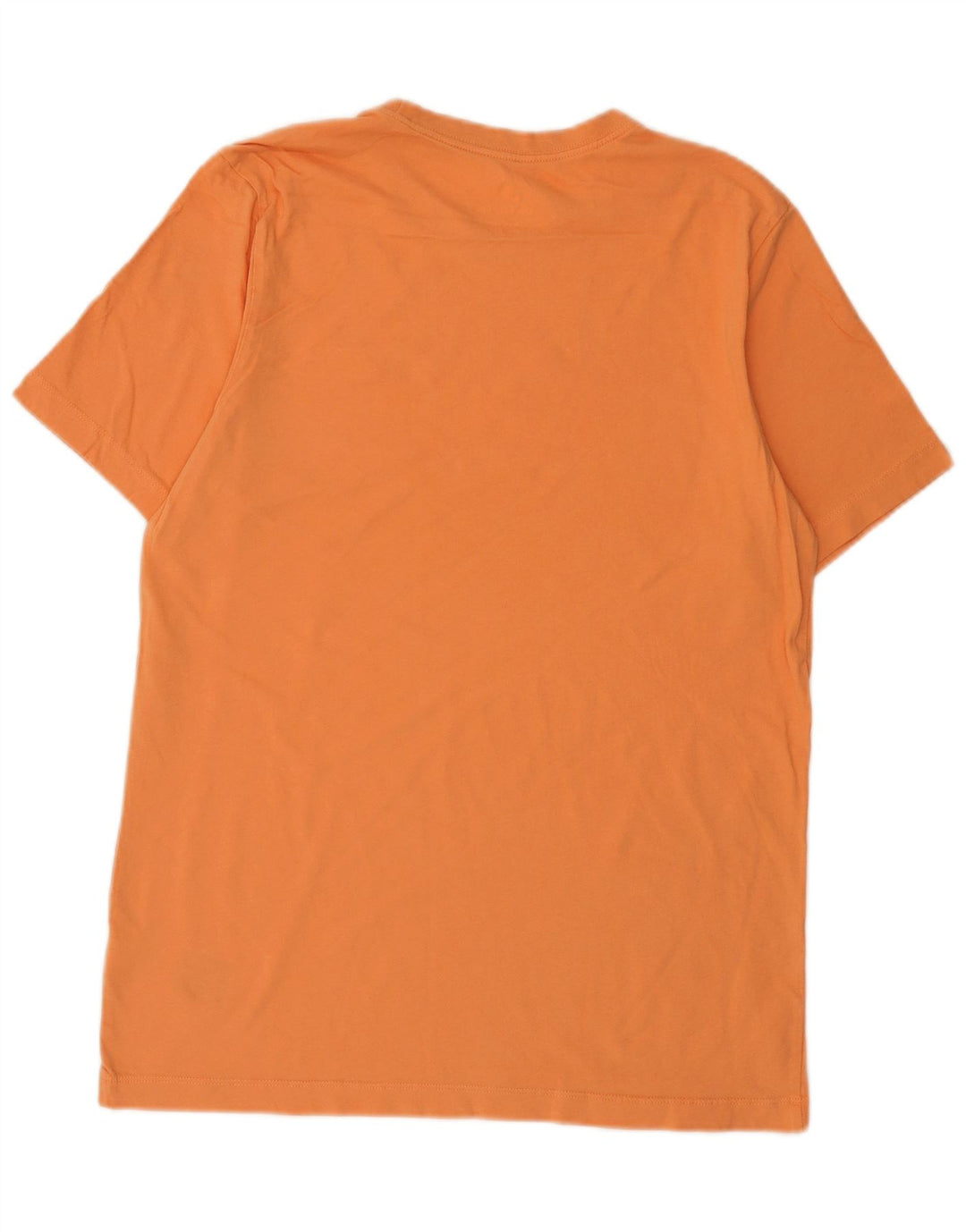 Nike Mens Camiseta Top Médio Algodão Laranja