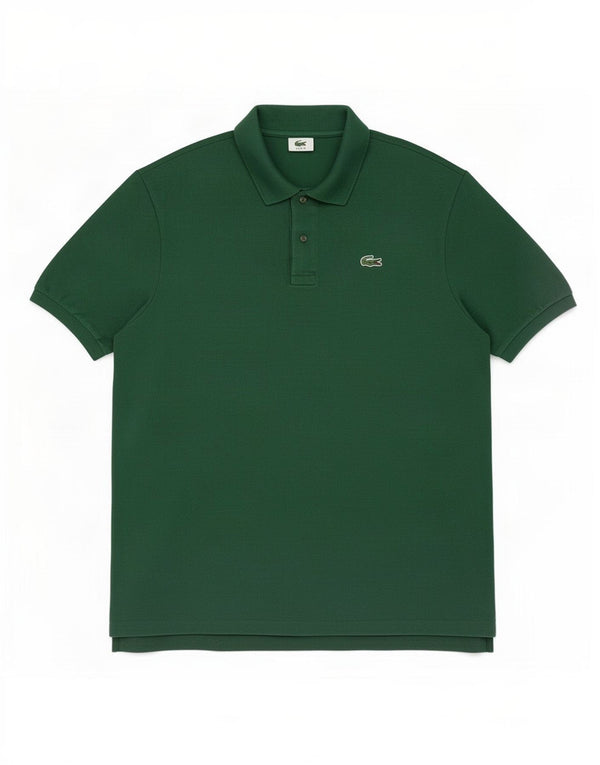 Camisa polo masculina Lacoste tamanho 8 3XL algodão verde