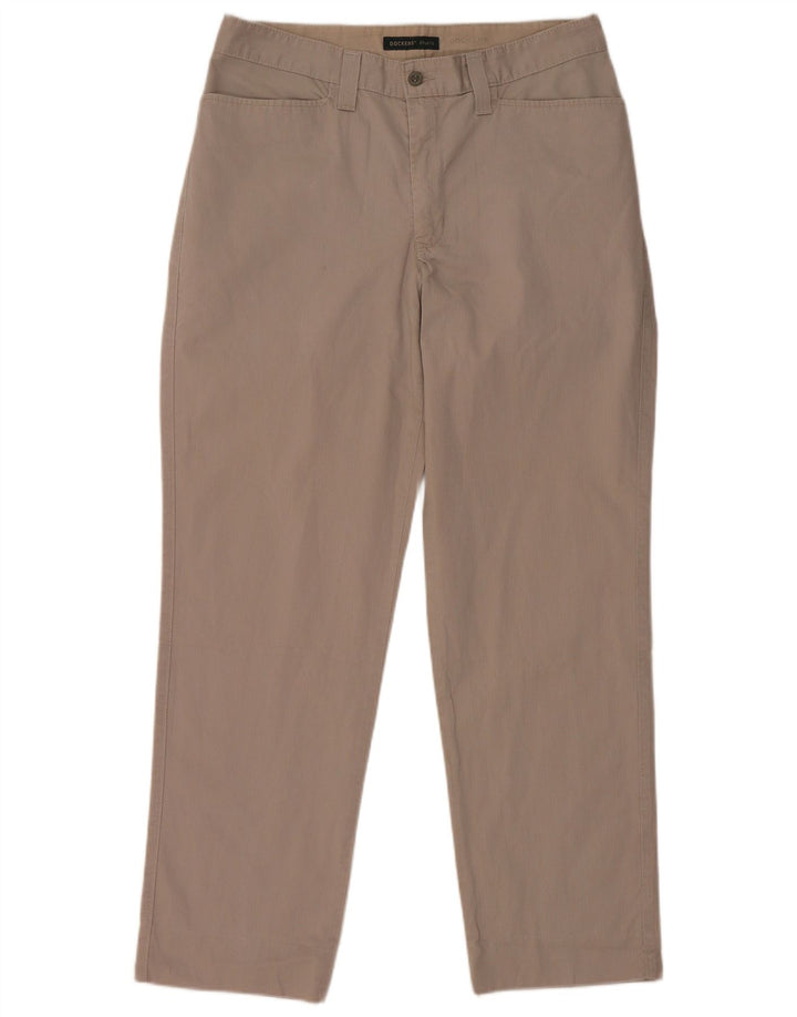 Calças masculinas Dockers Khakis Regular Fit Chino W34 L29 Algodão Cinza
