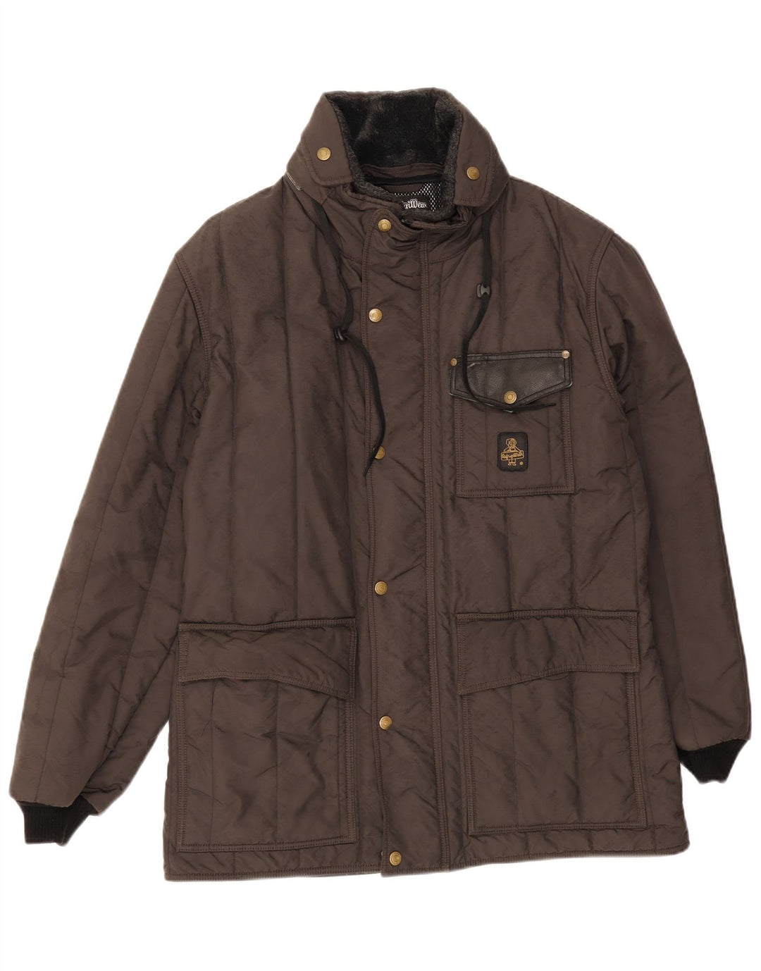 Jaqueta acolchoada masculina Refrigiwear UK 38 médio preto