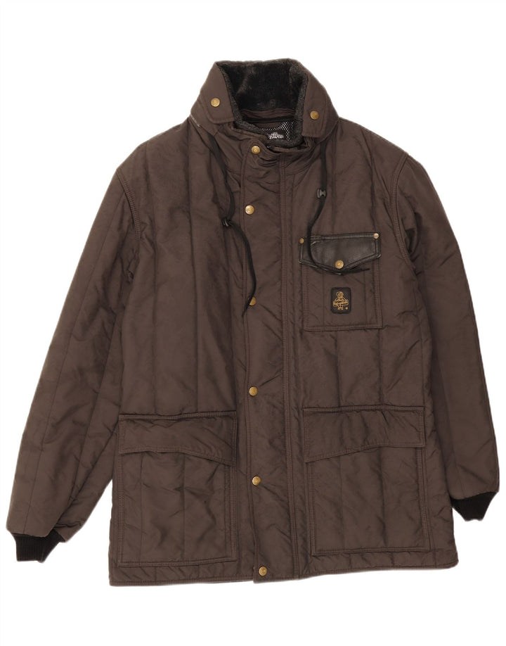 Jaqueta acolchoada masculina Refrigiwear UK 38 médio preto