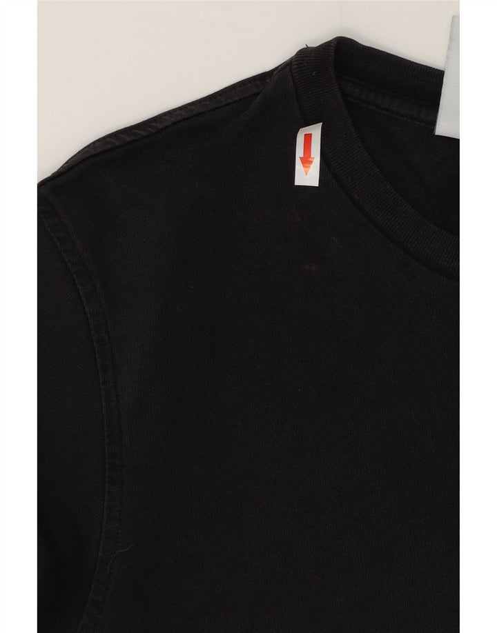Adidas Mens Camiseta Top Grande Algodão Preto