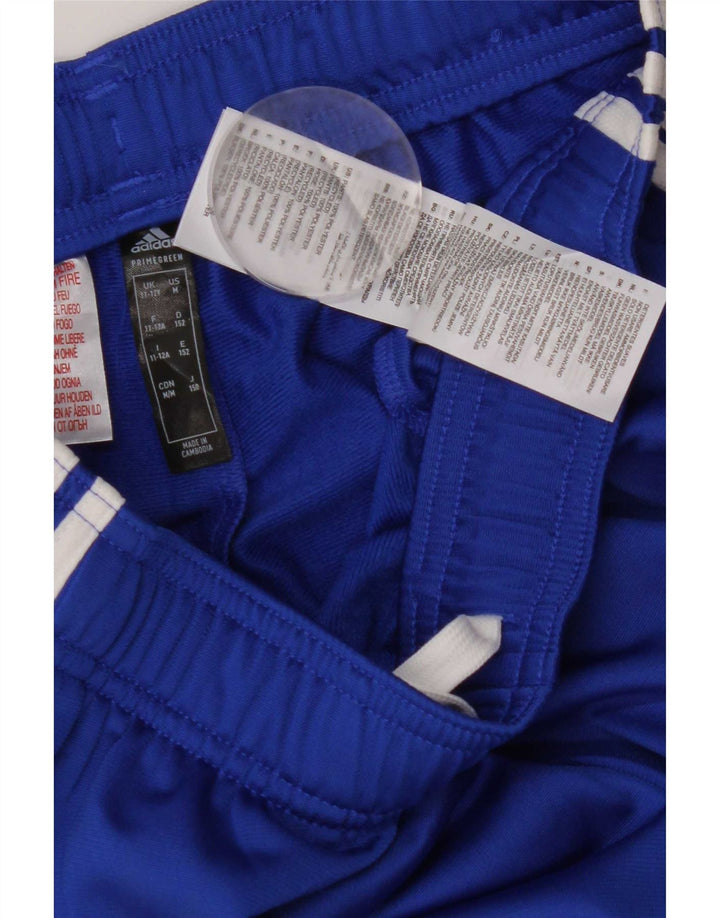 Adidas meninos calças de treino joggers 11-12 anos azul poliéster