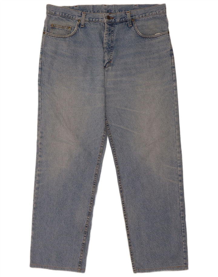 Lee Mens Chicago Straight Jeans W40 L34 Azul Algodão