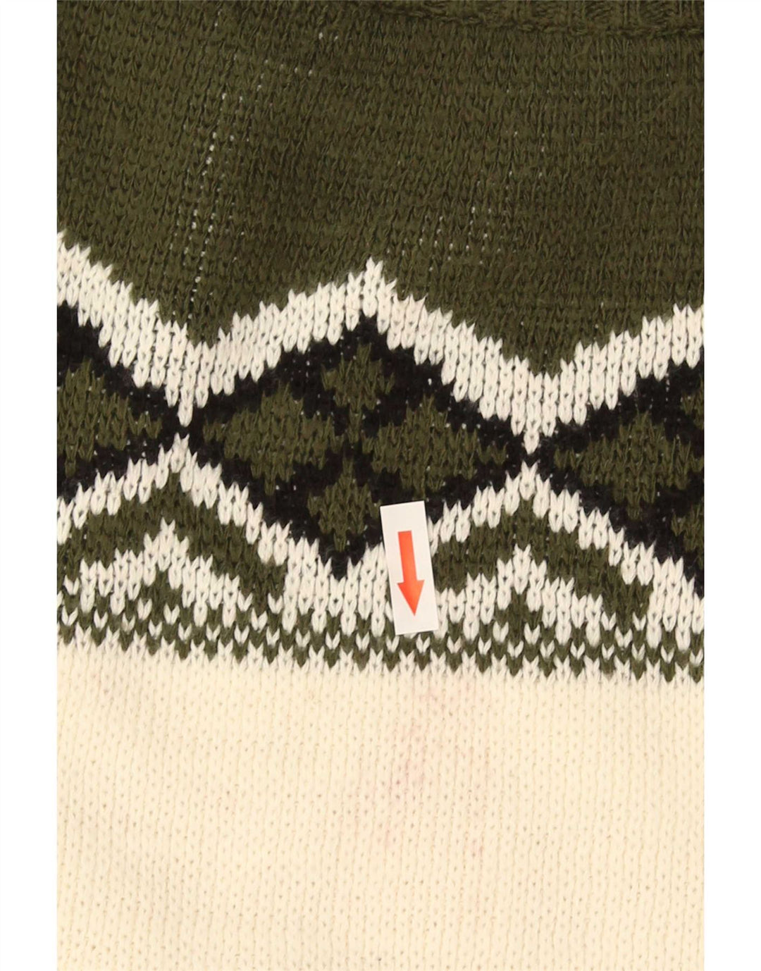 Suéter vintage masculino com gola de tartaruga gráfica grande verde geométrico