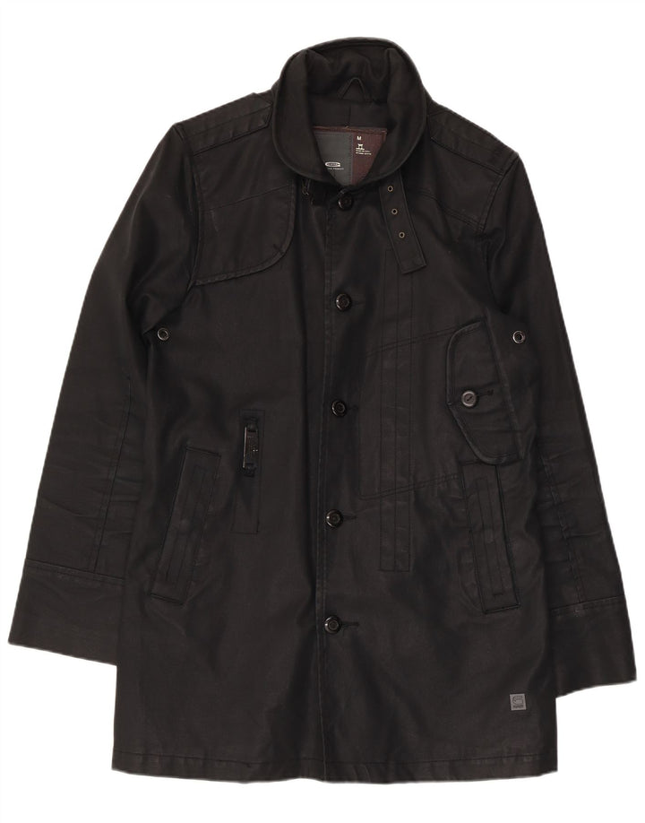 Jaqueta utilitária masculina G-Star UK 38 algodão preto médio