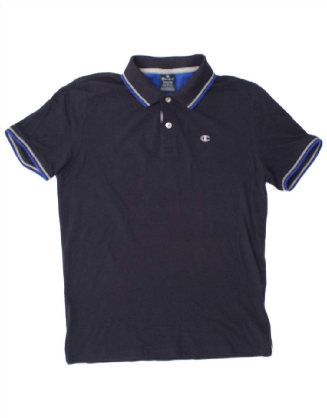 Camisa polo masculina Champion médio algodão azul marinho