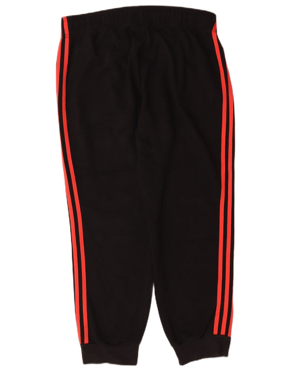 Calças de treino femininas Adidas Joggers UK 20/22 XL algodão preto