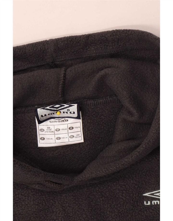 Suéter de lã com capuz para meninos Umbro 9-10 anos cinza poliéster
