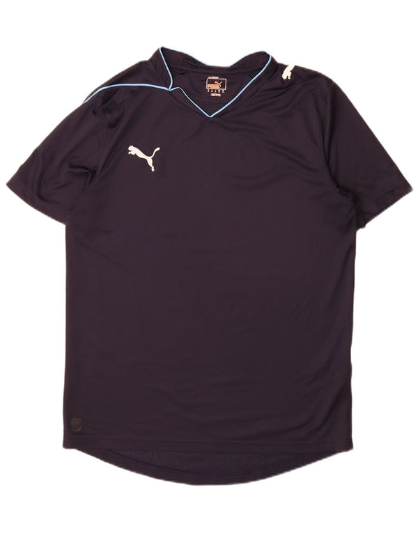 Puma Camiseta Masculina Top Médio Azul Marinho Poliéster