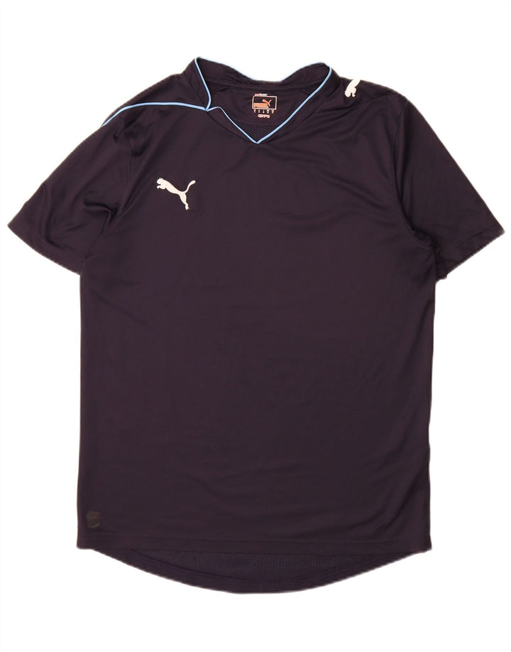 Puma Camiseta Masculina Top Médio Azul Marinho Poliéster