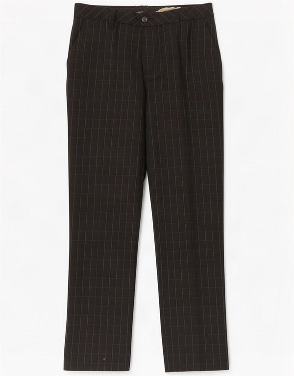 Calças Chino retas Iceberg Boys 15-16 anos W32 L28 Xadrez preto