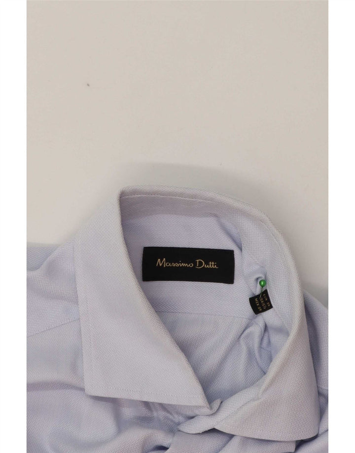 Camisa masculina Massimo Dutti EU 39 azul médio