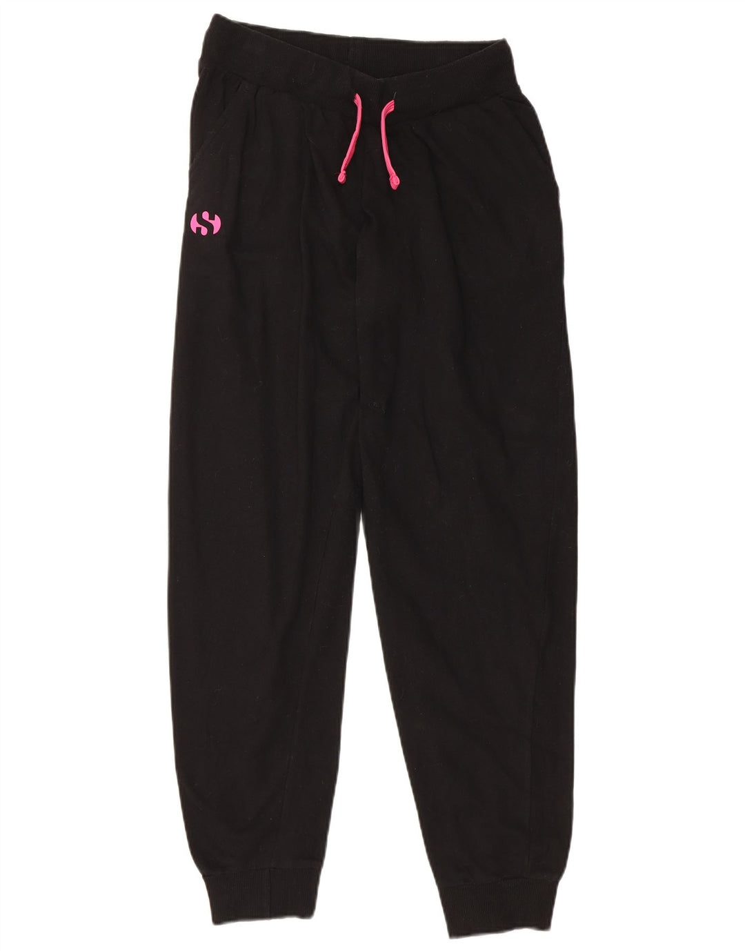 Calça de treino feminina Superga Joggers UK 10 pequena preta