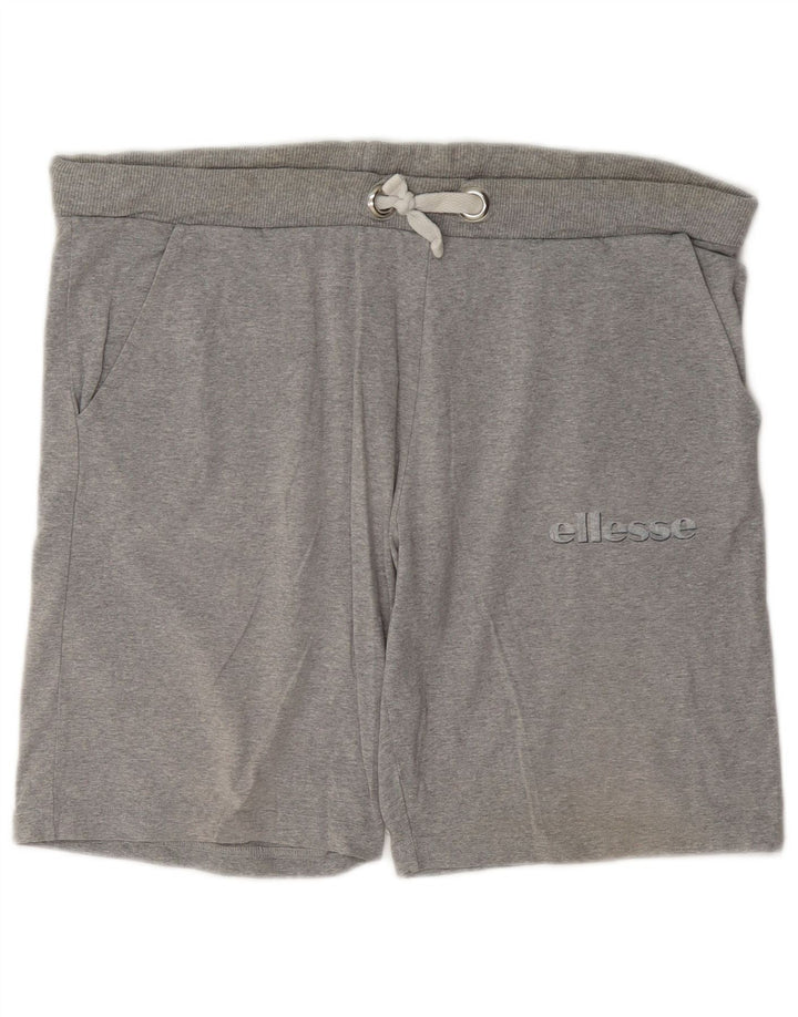 Shorts esportivo masculino Ellesse grande algodão cinza