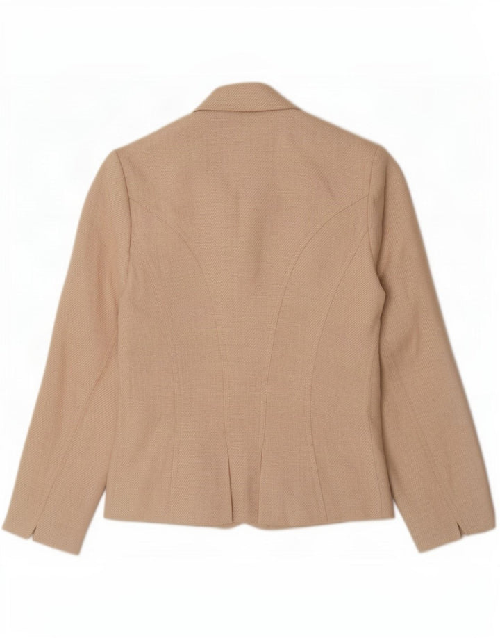 Jaqueta Blazer Feminina Ralph Lauren com 7 botões EUA 8 Linho Bege Médio