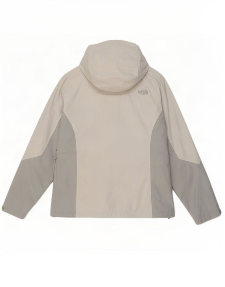 Jaqueta corta-vento feminina The North Face UK 16 grande bloco colorido branco