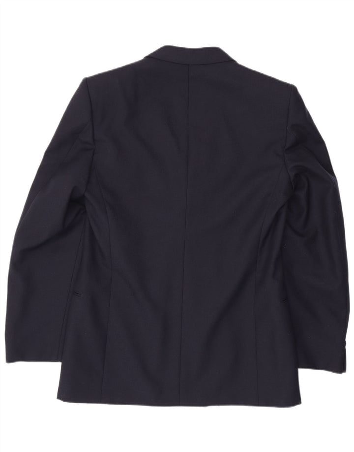 Jaqueta blazer masculina FACIS com peito duplo IT 52 XL azul marinho lã virgem